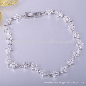 Pulsera de silicona colombiana Pulsera de oro blanco